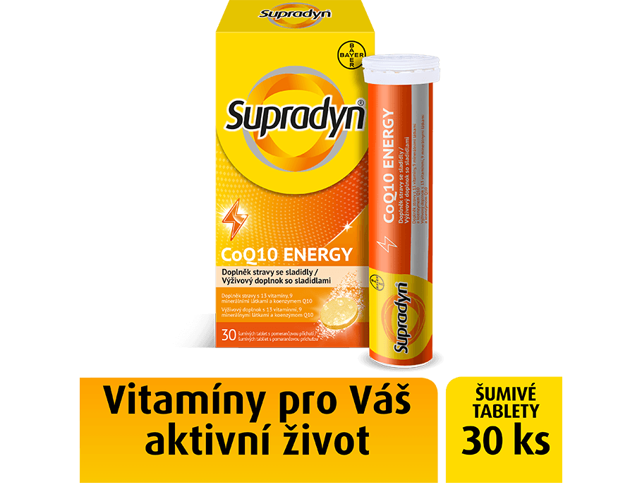 Šumivé tablety Supradyn CoQ10 energy