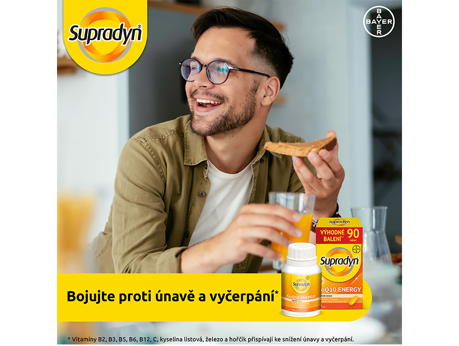 Potahované tablety Supradyn CoQ10 ENERGY pro sílu a energii