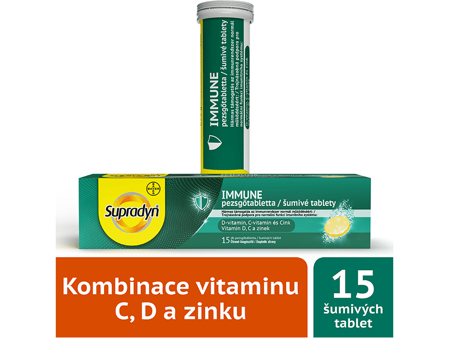 Balení Supradyn Immune 15 šumivých tablet