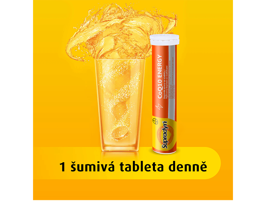 Šumivé tablety Supradyn CoQ10 ENERGY užívání