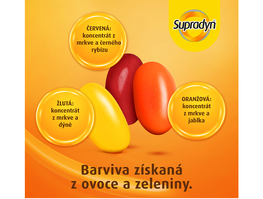 Supradyn Kids Complex - Barveno z ovoce a zeleniny